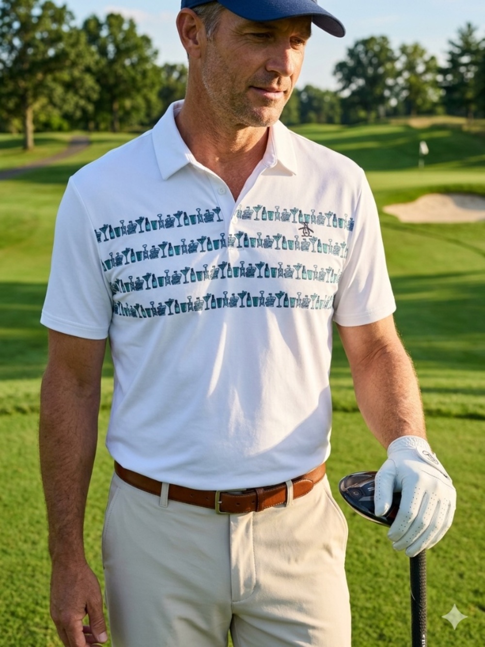 ORIGINAL PENGUIN GOLF
Men's Masters Cocktail Short Sleeve Polo
